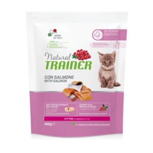 NATURAL TRAINER CAT KITTEN SALMON (KAČIUKAMS SU LAŠIŠA), 300 G