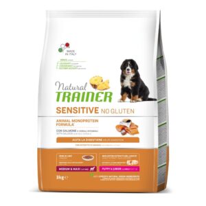 NATURAL TRAINER DOG SENSITIVE NO GLUTEN PUPPY&JUNIOR M/M SALMON (LAŠIŠA), 3 KG