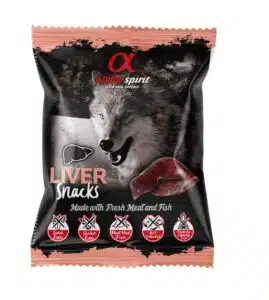 Alpha Spirit SNACKS DOG skanėstai šunims su kepenėlėmis, 50 g