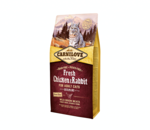 CARNILOVE Fresh Chicken & Rabbit GOURMAND katėms, 6 kg