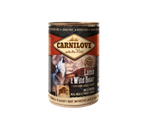 CARNILOVE LAMB WILD BOAR KONSERVAI ŠUNIMS, 400g x 6 vnt