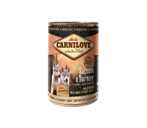 Carnilove Wild Meat Salmon&Turkey for Puppies, 400g x 6vnt