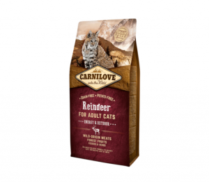 CARNILOVE REINDEER ADULT CAT ENERGY  OUTDOOR, 6 kg