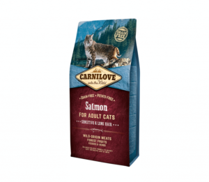 CARNILOVE SALMON ADULT CAT SENSITIVE & LONG HAIR, 6 kg