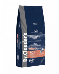 DR. CLAUDER'S HYPOSENSITIVE sausas maistas suaugusiems šunims su lašiša ir bulvėmis 11.5kg