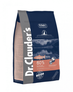 DR. CLAUDER'S HYPOSENSITIVE sausas maistas suaugusiems šunims su lašiša ir bulvėmis 3.5kg