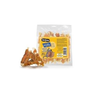 Hau&Miau žuvies juostelės apvyniotos džiovinta vištiena 500g