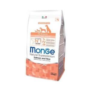 Monge puppy sausas pašaras (lašiša ir ryžiai) 12kg