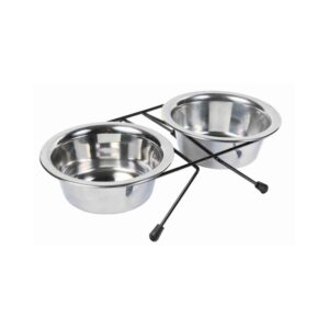 TRIXIE  Dubenėlių kompl., nerūd. plienas-metalas, 2x0.75 l, ø 17 cm-33x8x19 cm