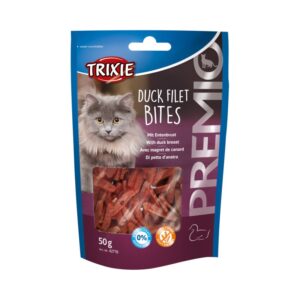 TRIXIE  PREMIO Duck Filet Bites, skanėstas katėms antienos file kąsneliai 50 g