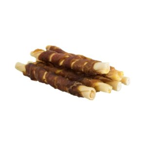 TRIXIE Denta Fun skanėstai šunims, kramtomi buivolienos suktinukai 70 g