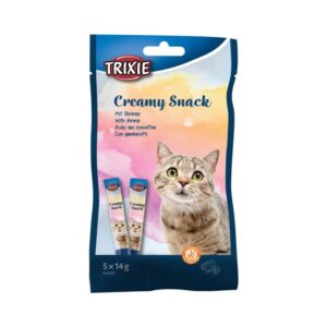 TRIXIE kreminis skanėstas katėms su krevetėmis, 5x14 g