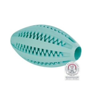 TRIXIE  Denta Fun Regbio kamuolys, mėtinis, natūrali guma, 11 cm