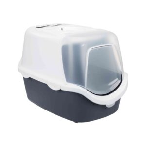 TRIXIE Vico Open Top kačių tualetas namelis, 40x40x56cm, tams. mėlynas/baltas