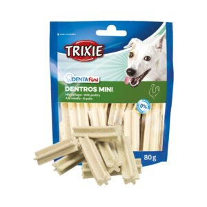 TRIXIE Denta Fun Dentros Mini, paukštiena, 80 g