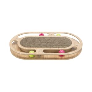 TRIXIE Kartono draskyklė su žaidimu, medis, su katžole, 46x4x25cm