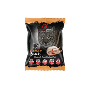 ALPHA SPIRIT SNACKS CAT Skanukai Katėms Su Kalakutiena 50g