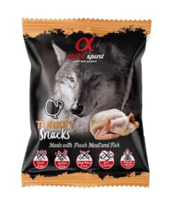 ALPHA SPIRIT SNACKS DOG skanėstai šunims su kalakutiena 50g