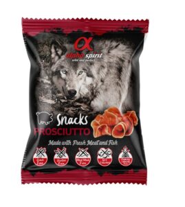 ALPHA SPIRIT SNACKS DOG skanėstai šunims su kumpiu 50g