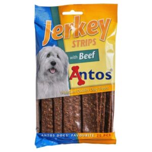 ANTOS Jerkey Strips Beef 20vnt. plokštelės su jautiena (14)