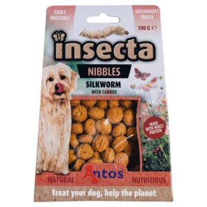 ANTOS INSECTA Silkworm/Carrot skanėstai šunim 100g