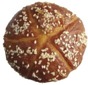 BAKERY BREAD ROLL duonelė su vištiena 100g (16)