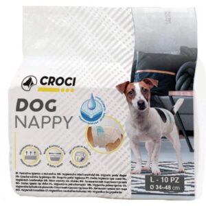 CROCI Dog Nappy sauskelnės šunim L 34-48cm