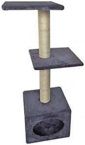 CROCI MUNIC pilka draskyklė katėms 35x35x103cm