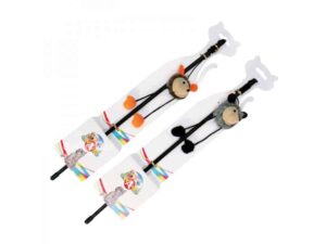 CROCI Žaislas katei lazdelė su įvairiais gyvūnais 45cm 2vnt