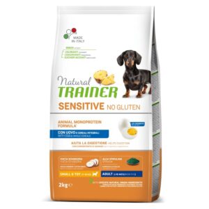 NATURAL TRAINER ADULT DOG SENSITIVE NO GLUTEN MINI EGG (kiaušinis) 2kg
