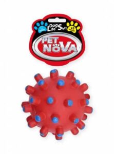 PETNOVA žaislas cypiantis spygliuotas kamuolys 11cm 2vnt