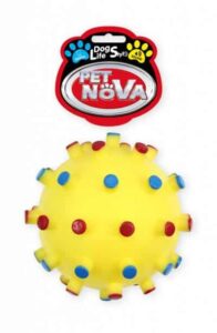 PETNOVA žaislas cypiantis spygliuotas kamuolys 12cm 2vnt