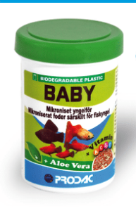 PRODAC BABY mažos smulkios granulės žuvytėms 50ml 15g