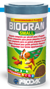 PRODAC BIOGRAN SMALL smulkios granulės žuvims 100ml 45g