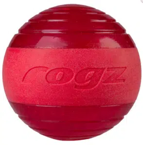 ROGZ Squeekz raudonas kamuoliukas 6.4cm (plūduriuoja)
