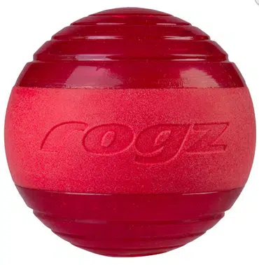 ROGZ Squeekz raudonas kamuoliukas 6.4cm (plūduriuoja)