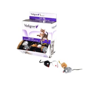 VADIGRAN Cat Toy Mouse 4color pelytė katėms 5cm 140vnt