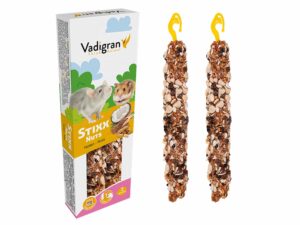 VADIGRAN Stixx Nuts triušiams, jūrų kiaulytėms 115g 2vnt (10)