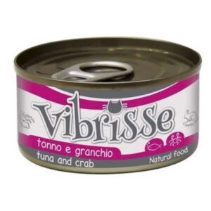 VIBRISSE kons. katėms tunas su krabais 70g 12vnt (24)