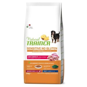Natural Trainer ADULT DOG SENSITIVE NO GLUTEN M/M RABBIT (Triušiena) 12kg