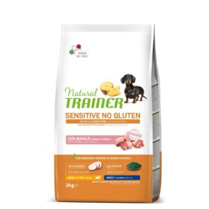 NATURAL TRAINER ADULT DOG SENSITIVE NO GLUTEN MINI PORK (Kiauliena) 2kg