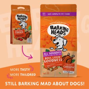 BARKING HEADS Bowl Lickin Goodness pašaras su vištiena 12kg
