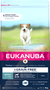 Eukanuba Small & Medium Breed Adult Ocean Fish - Begrūdis* šunų ėdalas suaugusiems mažų ir vidutinių veislių šunims, su vandenyno žuvimis, 3kg