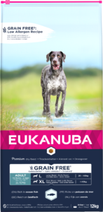 Eukanuba Large Breed Adult Ocean Fish - Begrūdis šunų ėdalas suaugusiems didelių veislių šunims, su vandenyno žuvimis, 12kg