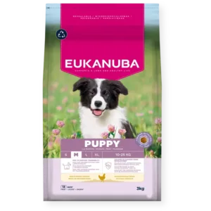 Eukanuba Life Care sausas pašaras vidutinių veislių šuniukams su vištiena, M, 15 kg