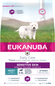 Eukanuba Sensitive Skin - Suaugusiems šunims, turintiems jautrią odą, 2,3kg