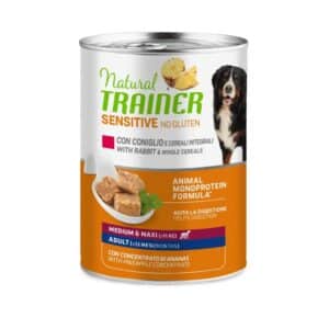 NATURAL TRAINER No Gluten M/M Rabbit konservas su triušiena 400g (12)