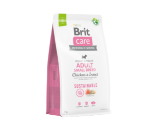 Brit Care Sustainable Adult Small Breed Chicken&Insect sausas maistas šunims su vištiena ir vabzdžiais 3 kg