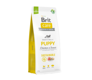Brit Care Sustainable Puppy Chicken&Insect sausas maistas šuniukams su vištiena ir vabzdžiais 3kg