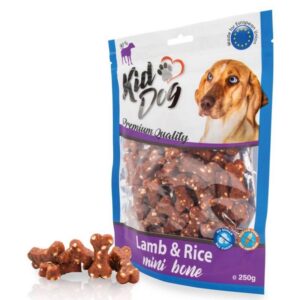 KIDDOG Bones kauliukai ėriena su ryžiais 250g (40)